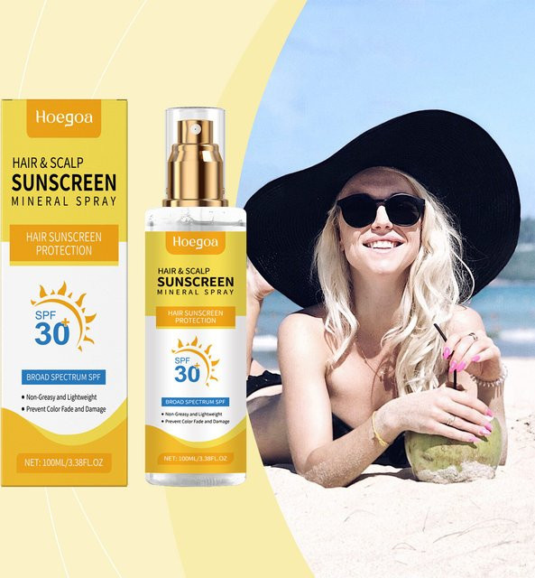 HOEGOA Kopfhaut-Sonnenspray, 100 ml, Unisex, für trockenes Haar - Bild 1
