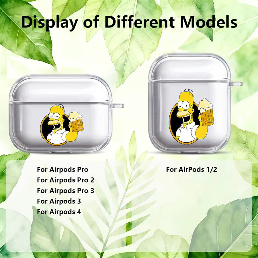 The Simpsons Transparente Schutzhülle für AirPods 2, 3, 4 und Pro 1, 2, 3 - Bild 2