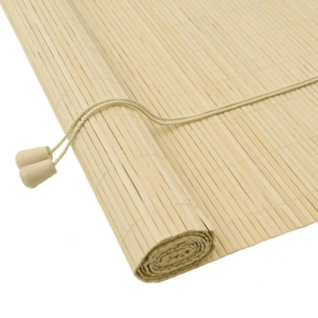 vidaXL Bambus Rollo Natur Beige Braun B: 40 cm, H: 160 cm - Bild 1