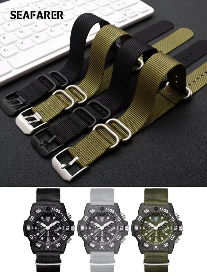 Luminox Uhrenarmband Nylon, Schwarz, Herren - Bild 5