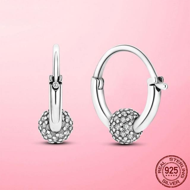 Ohrstecker 925 Silber, Zirkonia, Perle, Damen - Bild 1
