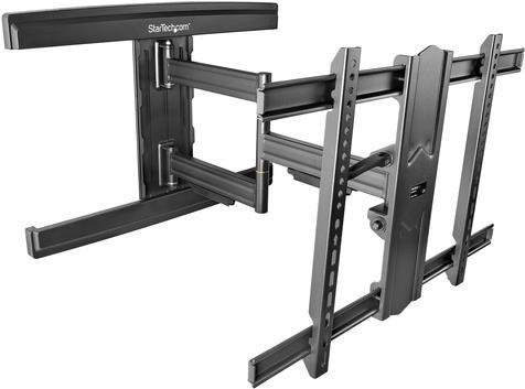 StarTech.com TV Wandhalterung Low Profile mit voll bewegbarem Arm für bis zu 80 Zoll Displays, Schwarz - Bild 1