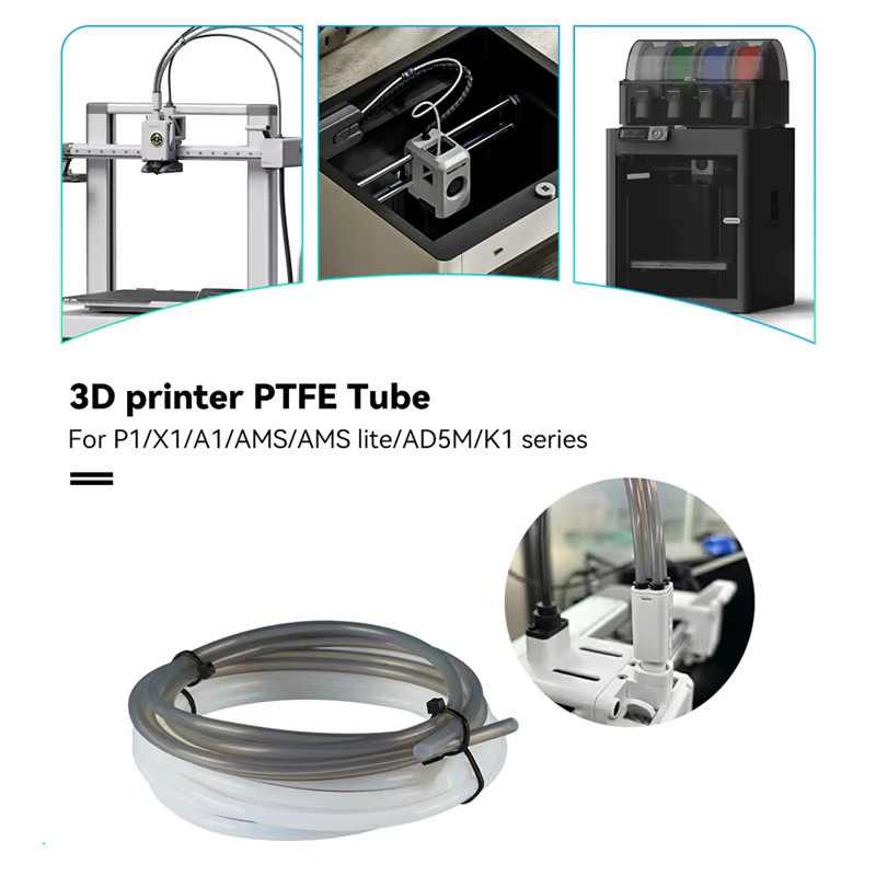 Bambu Lab PTFE-Schlauch für P1P, P2S und AMS A1 Mini, Bowden-Extruder Teflonrohr für 1,75mm Filament, Transparent - Bild 2