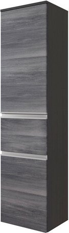 HELD MÖBEL Midischrank Arezzo in Grau mit Eichenoptik, B/T/H: 40 x 35 x 154 cm - Bild 1