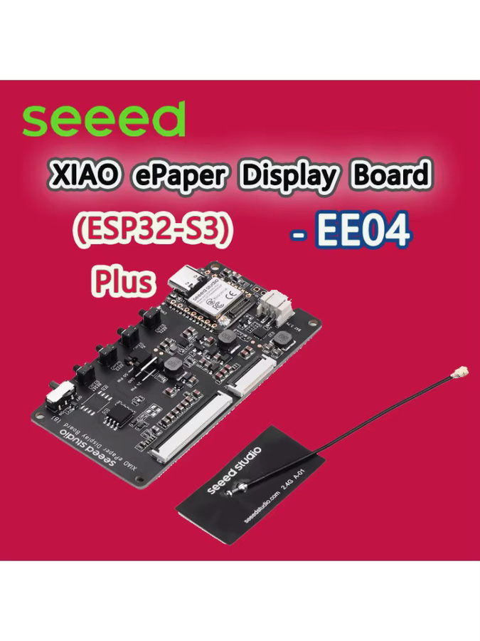 Seeed Studio XIAO ePaper Display Board EE04 mit XIAO ESP32-S3 Plus für Low-Power-Projekte, Schwarz, unterstützt 24-polige und 50-polige ePaper-Displays - Bild 4