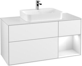 V&B Waschtischunterschrank Finion in Weiß lackiert, Breite: 120 cm, Tiefe: 50,1 cm, Höhe: 50,1 cm - Bild 1