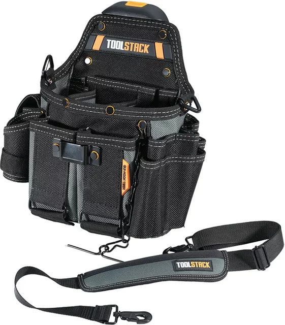 TOOLSTACK Professionelle Elektriker-Werkzeugtasche Wasserdichte Hüfttasche und Schultertasche zur Werkzeugaufbewahrung - Bild 1