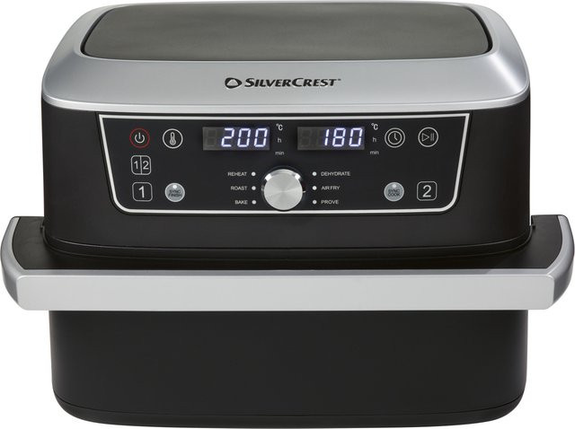 SILVERCREST Ultrazone Airfryer SHFDA 2600 A1 Dual Zone, Schwarz, 2x 5,5 l - Bild 1