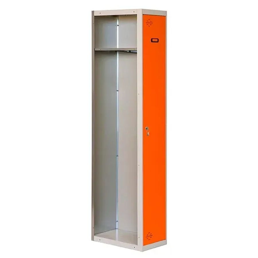 PROREGAL Spind AMEGO Anbaumodul Schließfach Garderobe Grau-Orange H: 180 cm, B: 30 cm, T: 50 cm - Bild 2