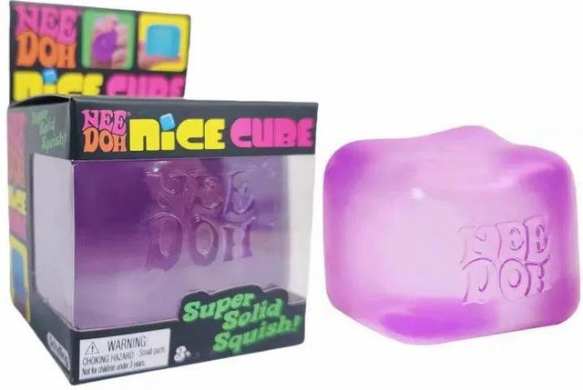 NeeDoh Nice Ice Baby Teenie Squishy Eiswürfel, 4er-Pack, Spielzeug - Bild 1