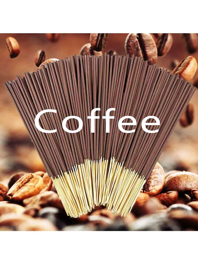 YXYMCF Kaffee Räucherstäbchen aus natürlichem Duftpulver mit Bambus für Aromatherapie, 50 Stück - Bild 3