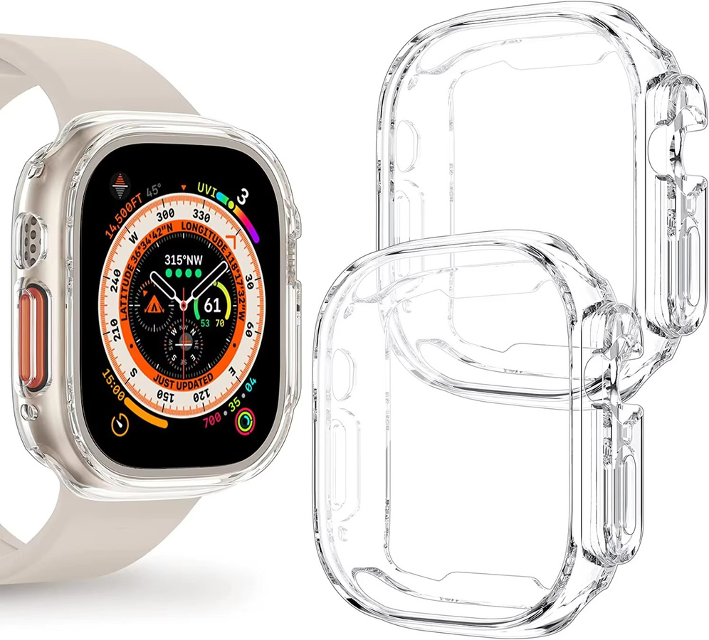 Hiyii Uhrengehäuse für Apple Watch, transparent, Unisex - Bild 2