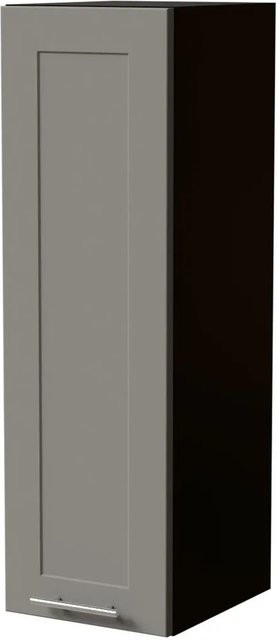 Feldmann-Wohnen Hängeschrank Oslo W4/30 in Schwarz und Staubgrau Matt B/T/H: 30 x 32,5 x 96 cm - Bild 1