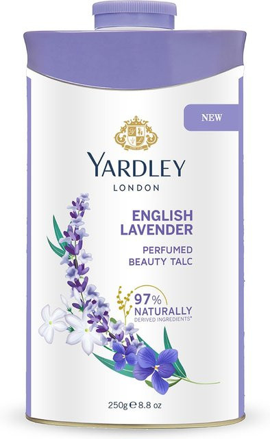 Yardley London English Lavender Parfümiertes Talkum, 250g, Damen - Bild 1
