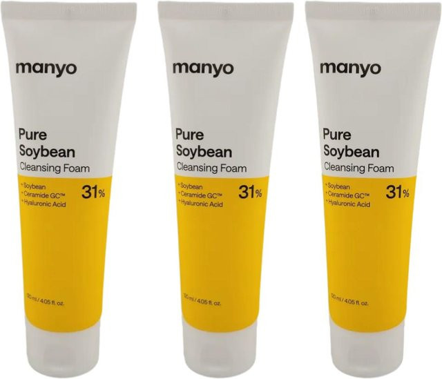 ma:nyo Reiner Sojabohnen-Reinigungsschaum, 120 ml, 3er-Pack - Bild 1