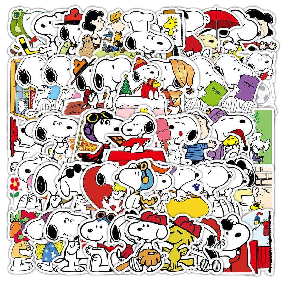 Bandai Snoopy Aufkleber, 100-teiliges Set, multicolour - Bild 2
