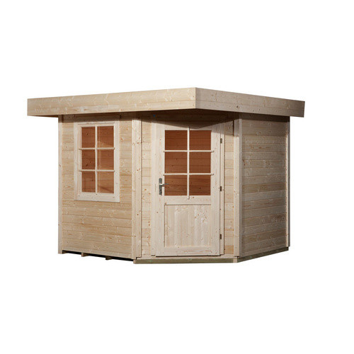 Weka Saunahaus Salo Sparset mit 7,5 kW Ofen in Natur, B/H/T: 338 x 237 x 338 cm - Bild 3