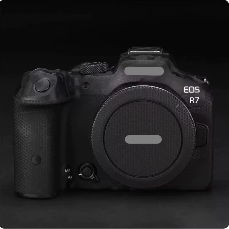 Canon EOS R7 Vinyl Skin Schutzfolie in Schwarz für spiegellose Kameras - Bild 2