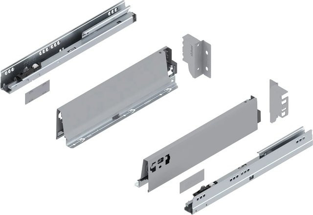 Blum Tandembox antaro M Vollauszug mit Blumotion Soft-Close in Grau, Länge: 350 mm, Tragkraft: 30 kg - Bild 1