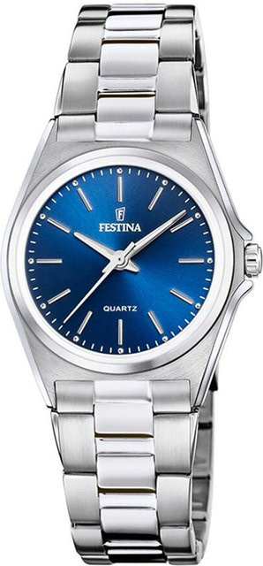 Festina Damenuhr, Quarz, Edelstahl, Blau, 31 mm, 5 ATM - Bild 1