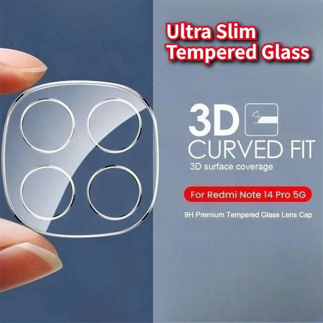 Xiaomi Redmi Note 14 Pro Plus 4G 5G Kamera Schutzfolie Ultra HD 3D gehärtetes Glas Objektivschutz transparent - Bild 1
