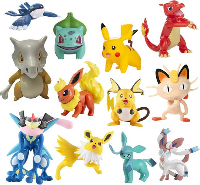 TAKARA TOMY Pokémon Pikachu, Greninja, Mewtwo, Mew, Cartoon-Figuren, Set / Bundle - Bild 1