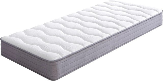 Merax Federkern Matratze H3 in Weiß mit Pocket Springs, B/T: 90 x 200 cm, Höhe: 20 cm - Bild 1