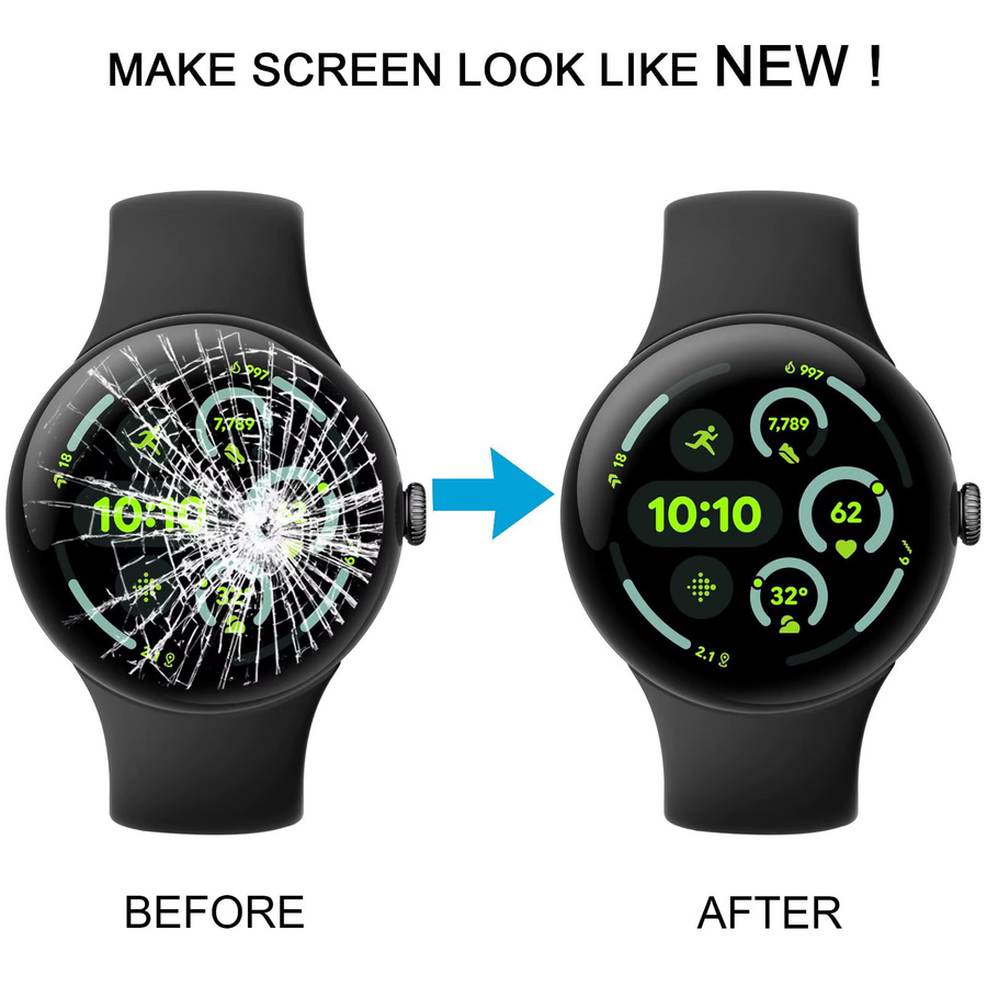 Original LTPO AMOLED LCD-Bildschirm für Google Pixel Watch 3 45mm, 1,4-Zoll-Touchscreen-Ersatzteil in Schwarz - Bild 5