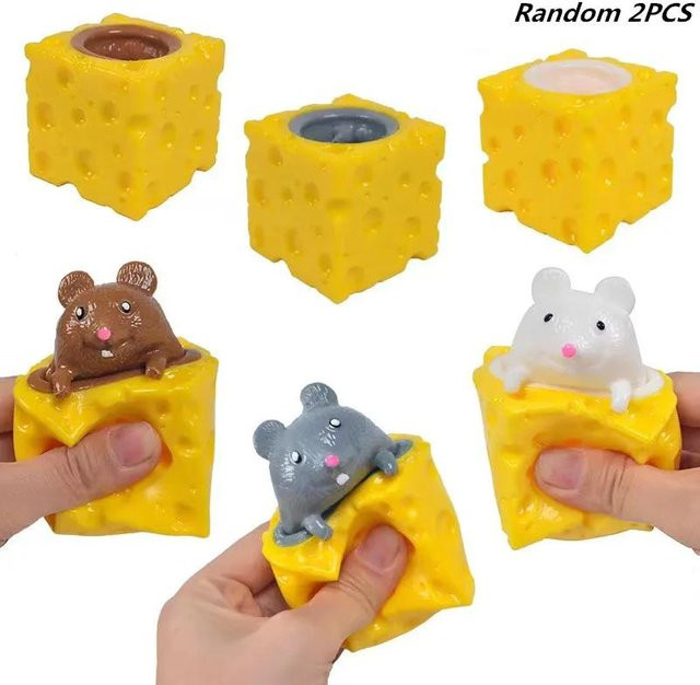 BC Pet Supplies Squishy Maus Spielzeug Käse Stressball - Bild 1