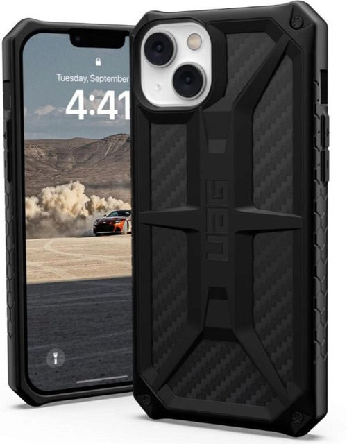 Urban Armor Gear Monarch Carbon Schutzhülle für Apple iPhone 14 Plus, Schwarz - Bild 1