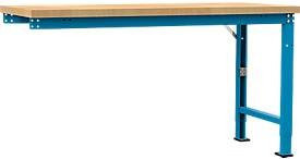 Manuflex Anbauwerkbank Profi Spezial mit Multiplex-Tischplatte, Farbe: Lichtblau, B/T: 175 x 70 cm - Bild 1