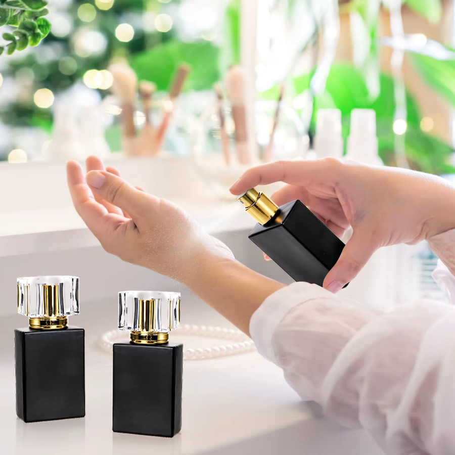 MUB Parfümflaschen Set, 8-teilig, schwarz, Glas, 30 ml, Unisex - Bild 2
