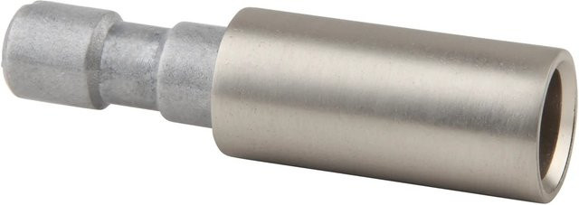 Mydeco Gardinenstangen-Trägerverlängerung Noble Match in Edelstahl-Optik, Silber, Durchmesser: 2,5 cm - Bild 1