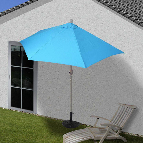 MVG Sonnenschirm MVG-HA004 in Türkis mit Ständer, B: 260 cm, T: 135 cm - Bild 2