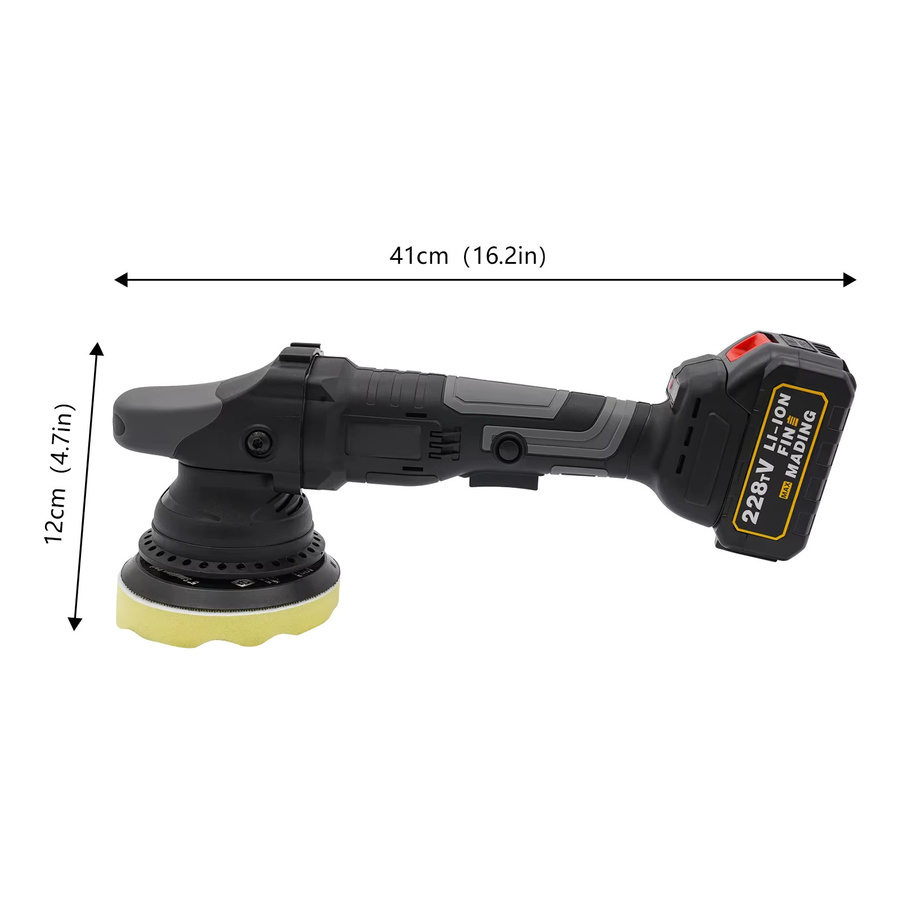 CNCEST Exzentrische Poliermaschine mit 3-Gang-Geschwindigkeitseinstellung und bürstenlosem Vollkupfermotor zum Wachsen und Polieren - Bild 4