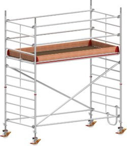 Hymer Fahrgerüst aus Aluminium in Silber, B/T: 295 x 150 cm, Reichhöhe: 4,4 m - Bild 1
