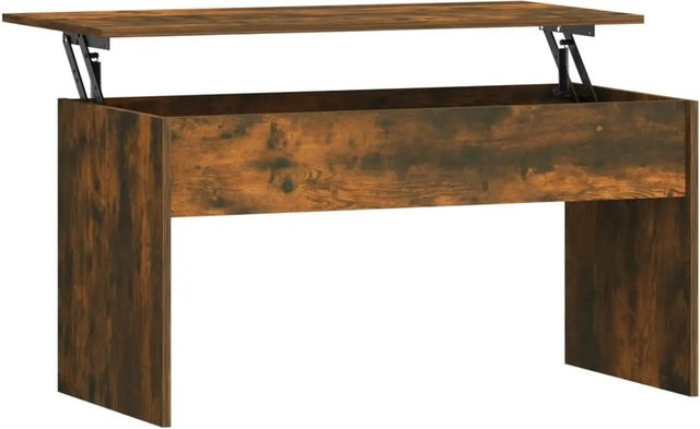 vidaXL Couchtisch in Räuchereiche, moderner Couchtisch mit Lift-up-Funktion und höhenverstellbarer Platte, B/T/H: 102 x 50,5 x 52,5 cm - Bild 1