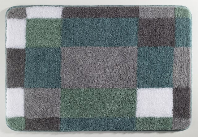 Badematte EDGE eucalyptus in Grün, B/T: 90 x 60 cm - Bild 1