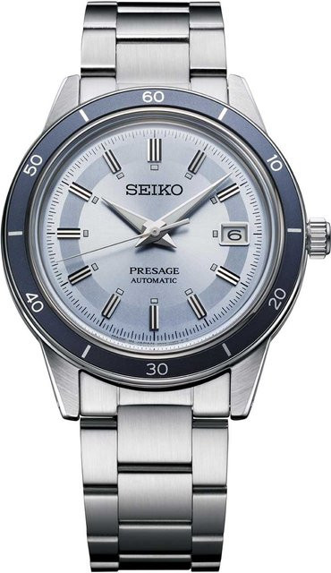 Seiko Armbanduhr Presage, Automatik, Edelstahl, Blau, 40 mm, Herren - Bild 1