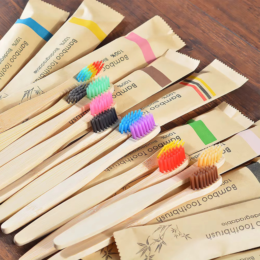 Bamboo World Kinder Zahnbürste, 10er Pack, Weiche Borsten - Bild 2