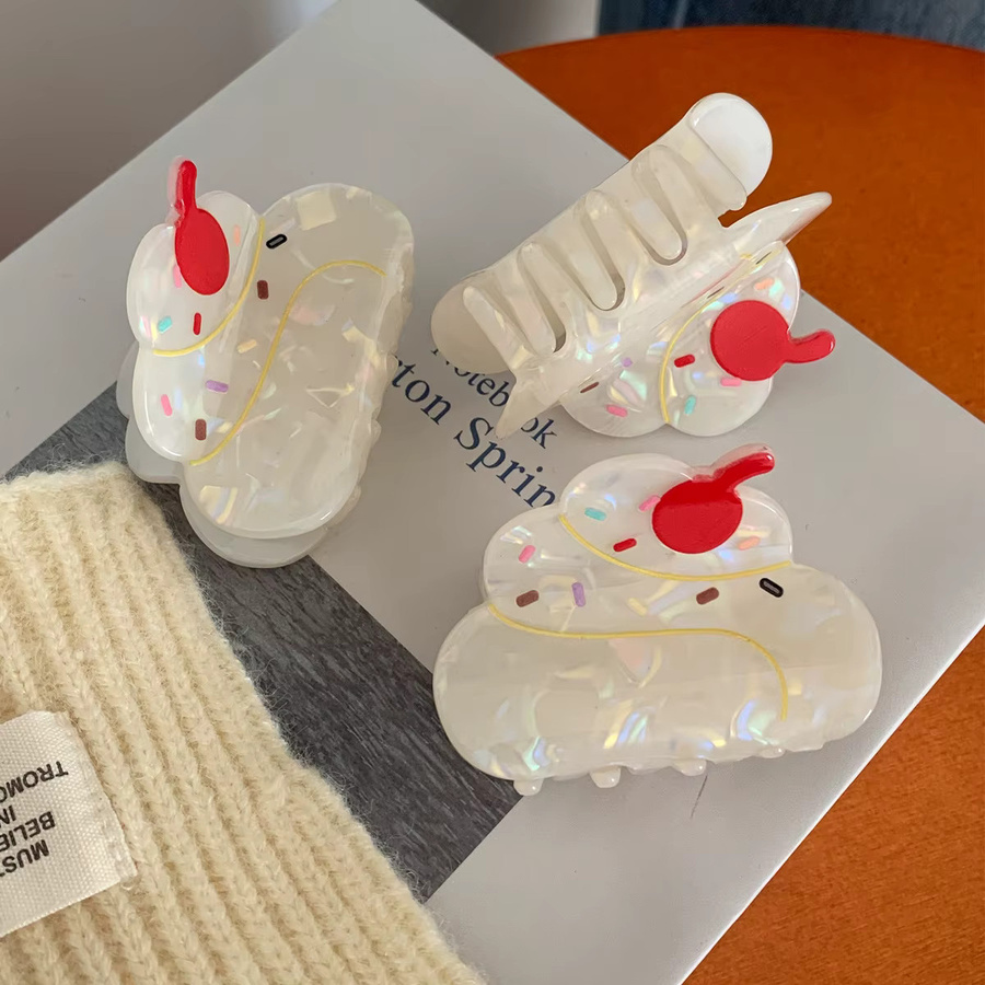 Haar Clip Creme Kuchen Gelb Käse, Damen - Bild 2