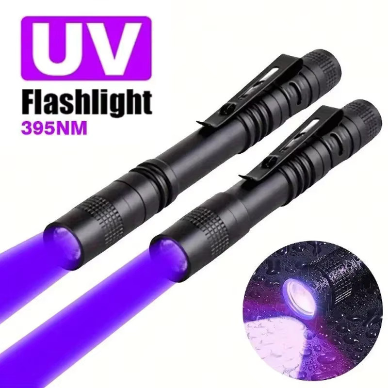 XIWANGFIRE UV-Stift-Taschenlampe Schwarzlicht-Detektor in Schwarz mit Clip für Hotel, Haustiere und Camping - Bild 6