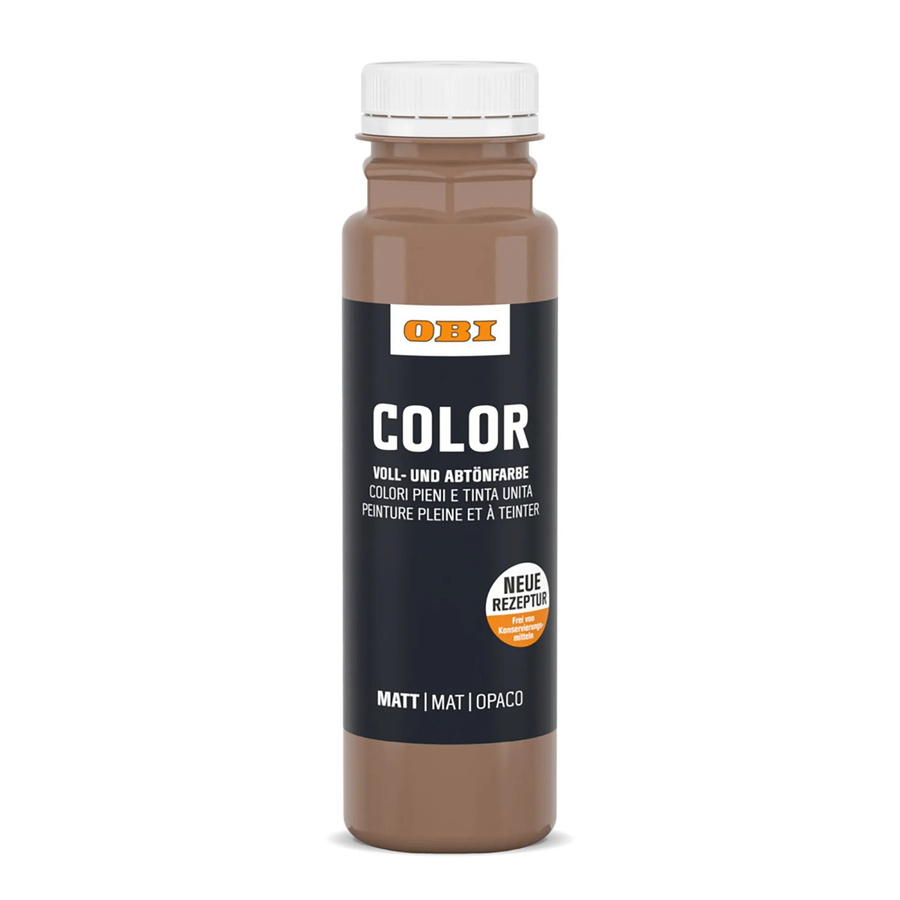 OBI Color Abtönfarbe Rehbraun 250 ml wasserbasierte Dispersionsfarbe - Bild 2