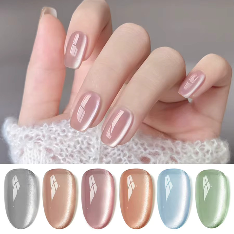 RSNAIL Kristall Katzenauge Magnetgel Nagellack, 6 Farben, 9g - Bild 3