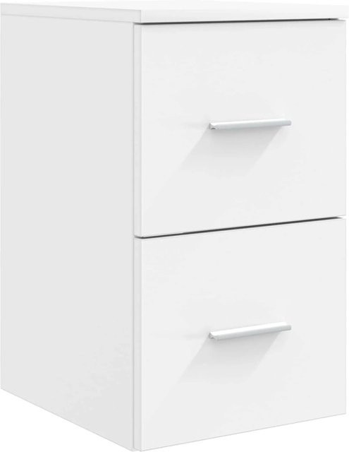 vidaXL Badezimmerschrank modern in Weiß mit Türen und Schubladen, B/T/H: 30 x 41 x 50 cm - Bild 1
