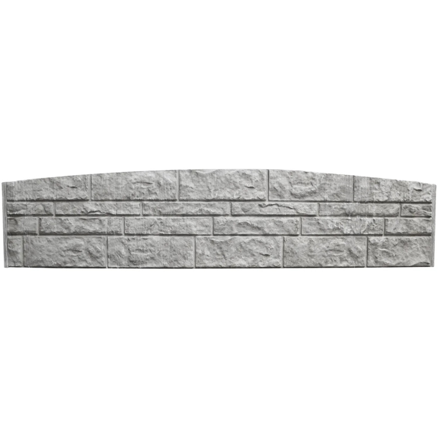 Beckers Betonzaun Bogenplatte Fels in Betongrau, B/H/T: 200 x 45 x 3 cm - Bild 2