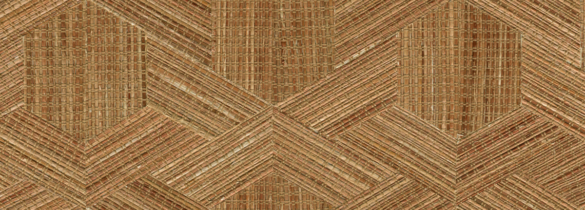 Arte Wallpaper Reflect Brick in Braun mit geometrischem Design aus Textil und Vlies - Bild 1