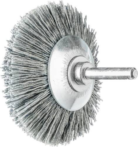PFERD TOOLS Kegelbürste KBU ungezopft, Farbe Grau, Korn 120, SiC-Filament-Durchmesser: 0,55 mm, Durchmesser: 70 mm, Schaft-Durchmesser: 6 mm - Bild 1
