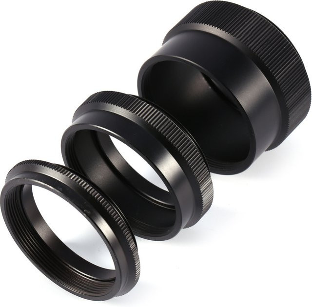 GloryStar Makro-Verlängerungsrohrring Set für M42, 3 Adapterringe in Schwarz, B/T/H: 9 mm, 16 mm und 30 mm - Bild 1
