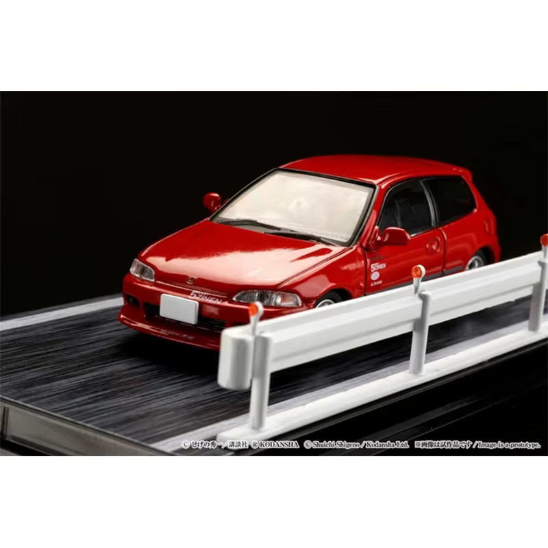 TSM MODEL Initial D Civic EG6 Red, Modellauto, 1:64, Metall - Bild 2